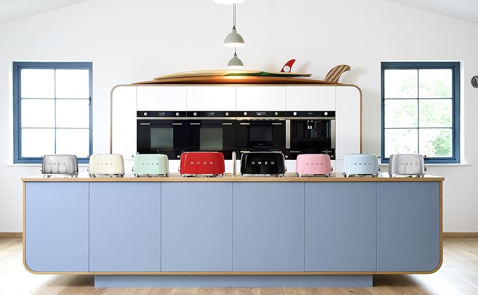 Тостер Smeg TSF01CREU Cream 2-слотовий, 6 рівнів підсмажування, функція розморожування та підігріву, 950 Вт