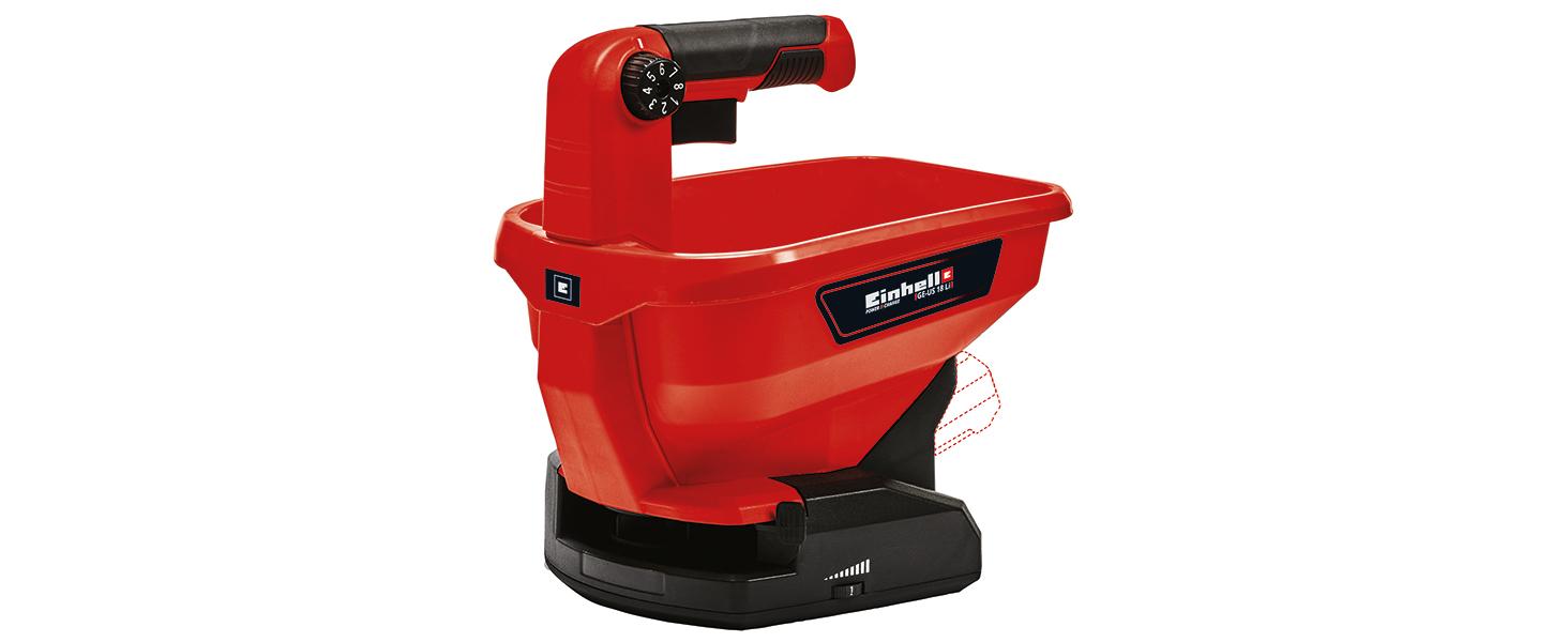 Einhell GC-CL 18/1 Li E-Solo – Акумуляторний повітродув (Power X-Change, 18 В, до 210 км/год, 2 насадки, регулювання швидкості, без акумулятора та зарядного пристрою)