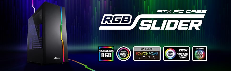 Корпус для ПК Sharkoon RGB Slider