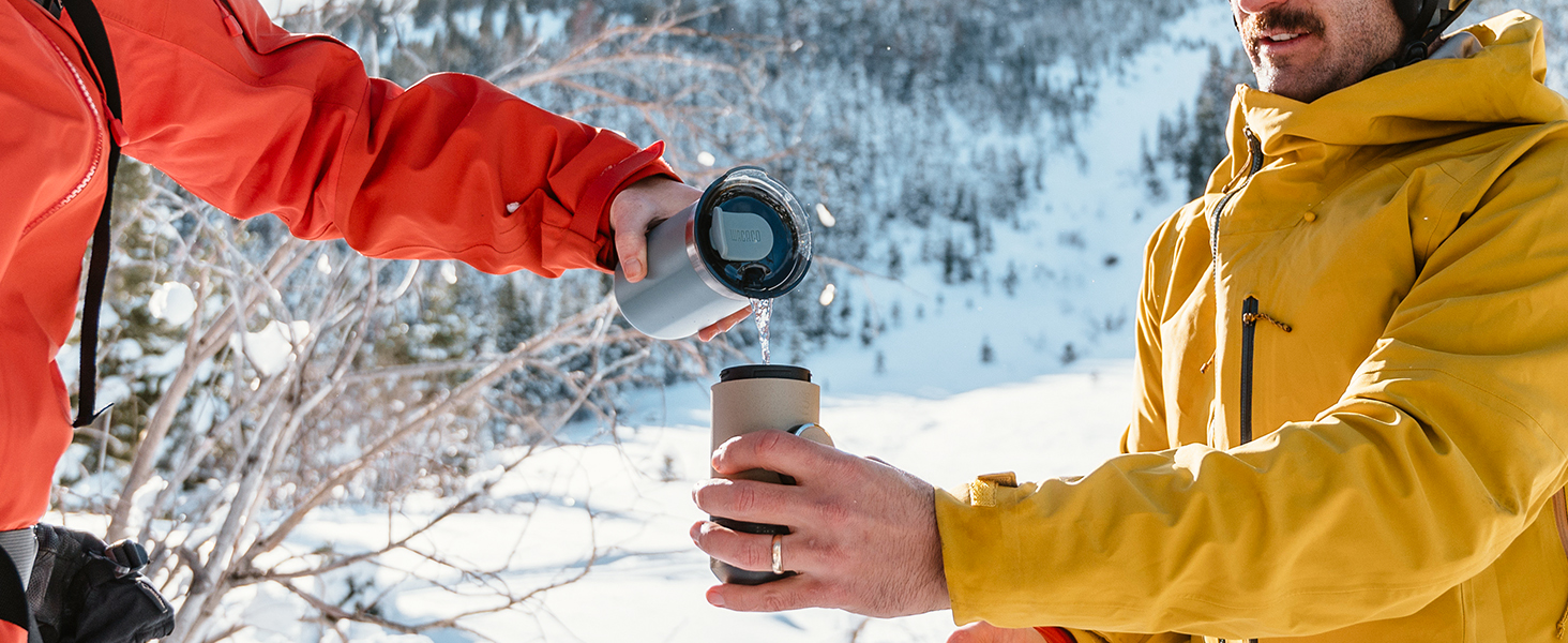 WACACO Octaroma Lungo: вакуумний термос для кави, 300 мл, жовтий