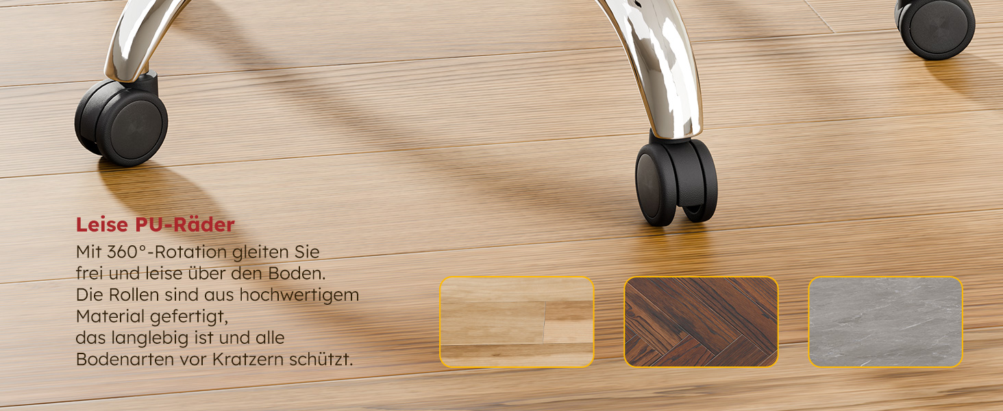 Ергономічне крісло для офісу Voll-Mesh з підголівником, підставкою для ніг, регульованою спинкою, підлокітниками, автоматичною поперековою підтримкою, PU-колесами, поворотним на 360°, до 150 кг, чорне