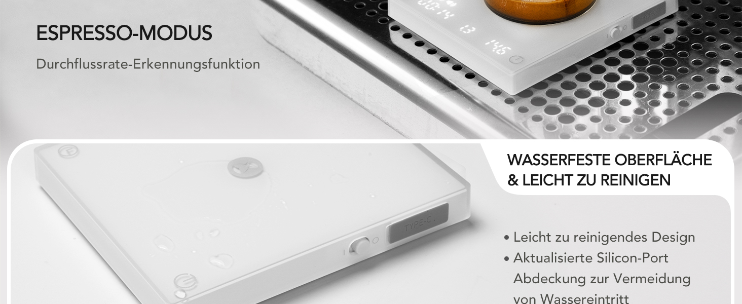 Ваги для кави TIMEMORE з таймером, контролем потоку, точність 0,1г, автоматичний таймер, ємність 2000г, чорний