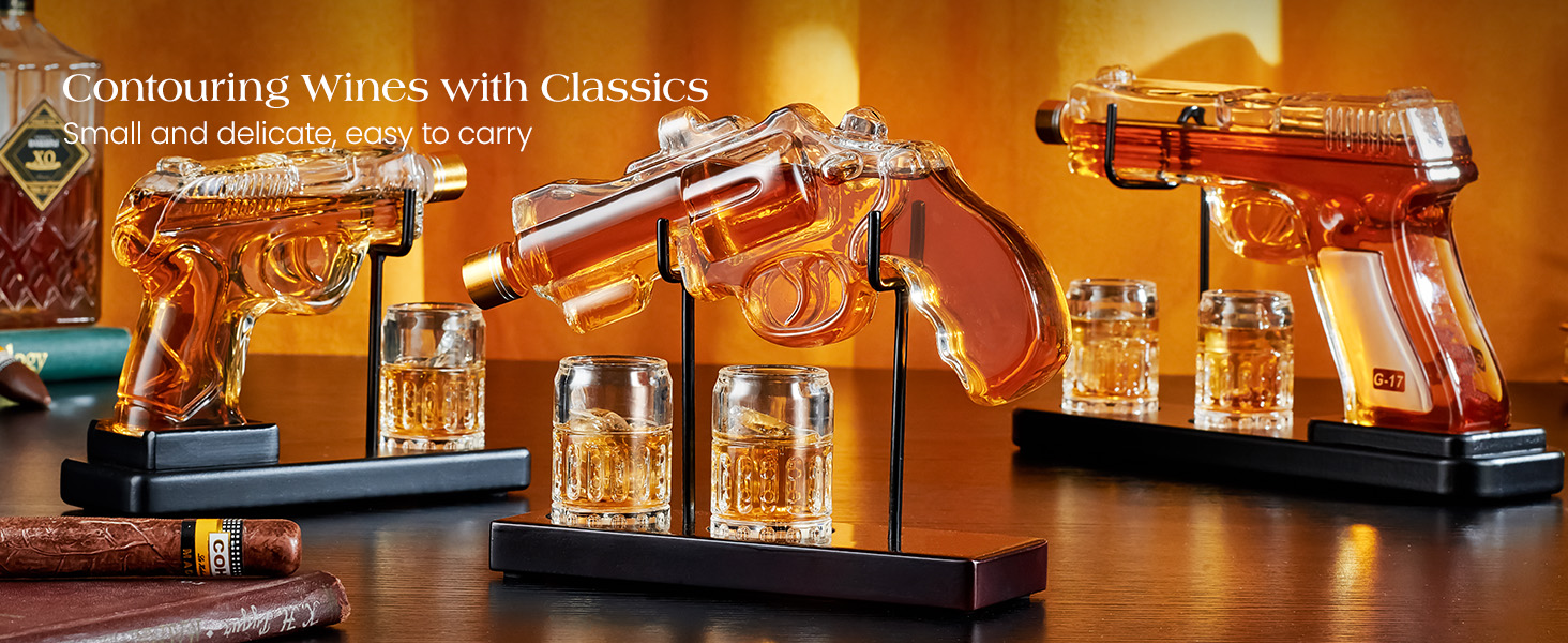 Набір для віскі з келихами: подарунок для чоловіка, батька, колеги. Стильний декантер та келихи для дому та бару