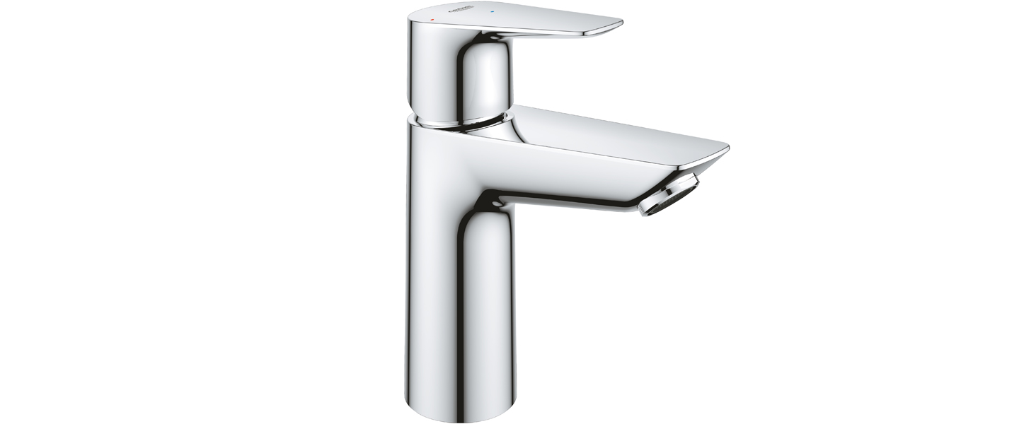 Змішувач для умивальника GROHE StartEdge, економічний, з холодною водою в середній позиції, 15 см, з поп-ап зливом, інструмент 3-в-1, проста установка (хром, XL, Push-Open)