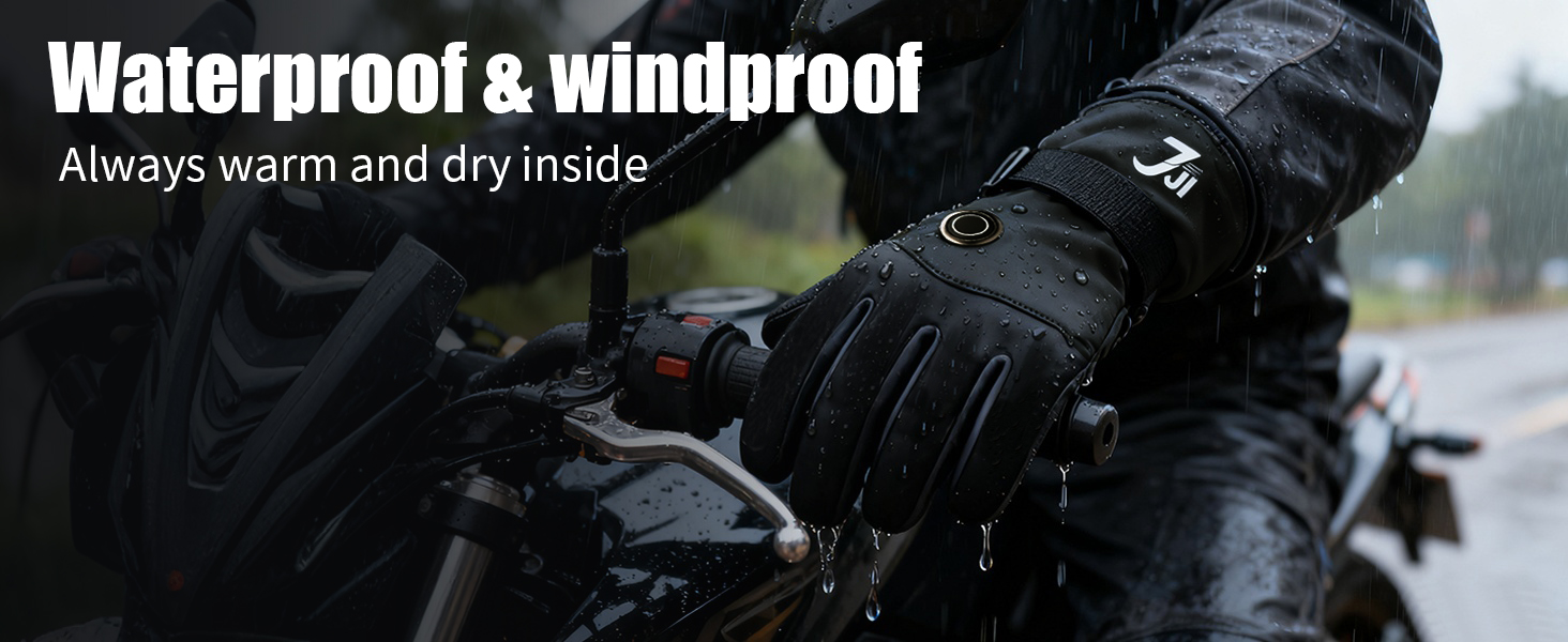 Обогревні рукавички для жінок 7JI (XL, чорний)