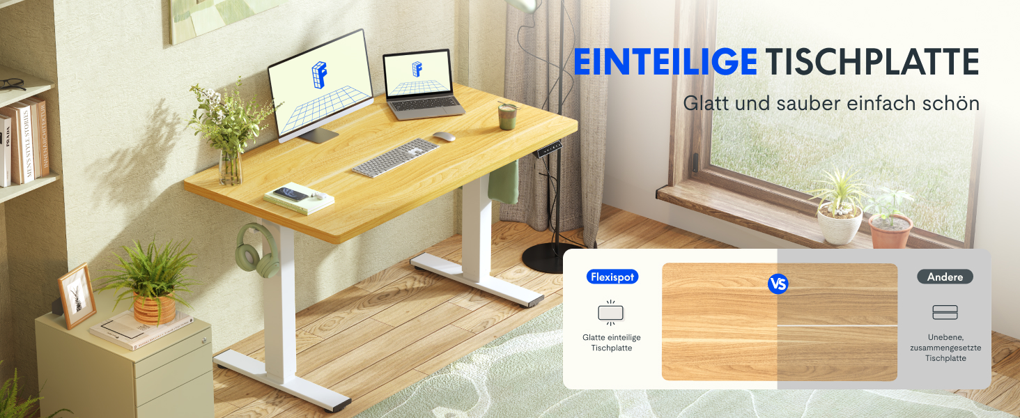 Регульований стіл FLEXISPOT 160x80 см з LED-дисплеєм та пам'яттю (Акорн, Білий)