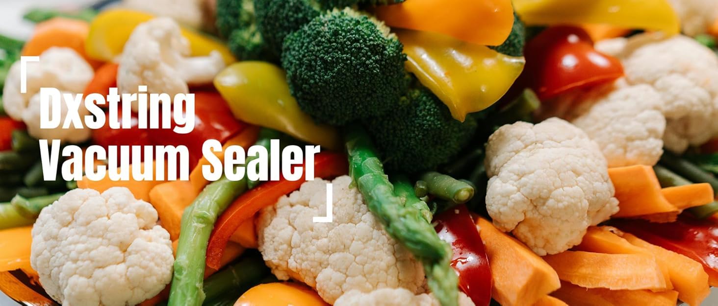 Професійний вакууматор для продуктів 12-в-1, 95кПа, з функцією безперервного вакуумування та подвійним швом, сріблястий (комплект: 1 рулон та 10 пакетів)