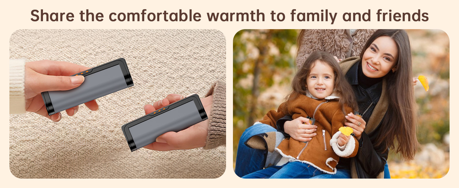 Jonwall Електричні грілки для рук, перезаряджувані, 2 шт. у наборі, USB, 3 режими нагріву, для кемпінгу, гольфу, подарунок (сірий)