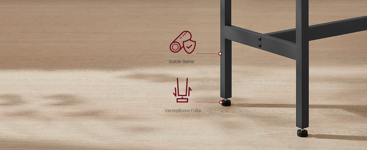 Барний стіл VASAGLE LBT140B73: промисловий дизайн, металевий каркас, 140 см, білий & чорний