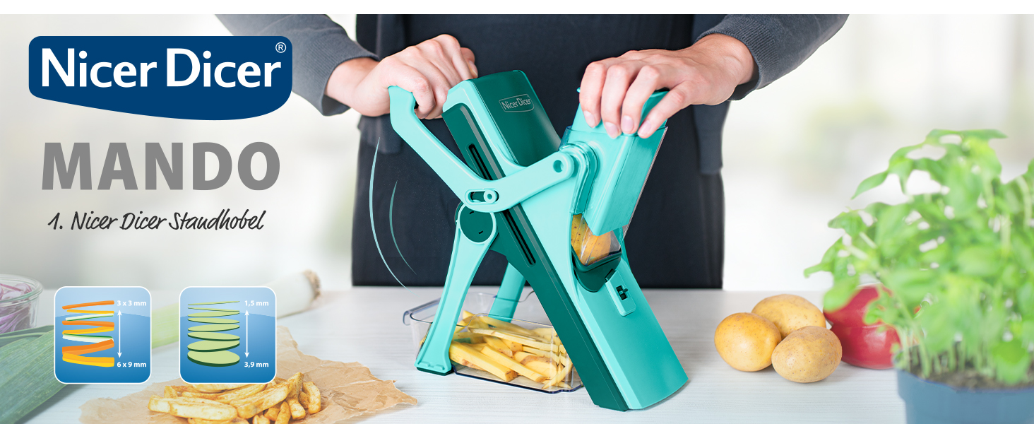 Nicer Dicer Mandoline 12-ти частинний набір для нарізки овочів, слайсер, овочевий гострий ніж, для нарізки соломкою, слайсами, кубиками, кухонний овочевий слайсер, турквіс/зелений