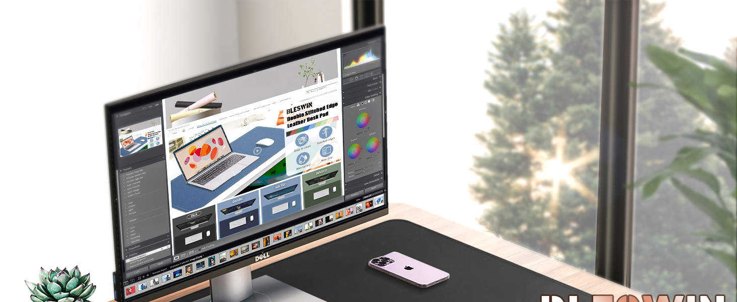 Двостороння шкіряна підкладка на стіл 120x60 см, водонепроникний захисний килимок для робочого столу з замшею (Чорний)