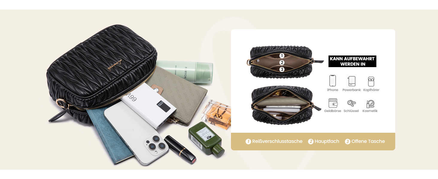 LOVEVOOK Сумка через плече жіноча, маленька сумочка кросбоді, чохол для телефону, сумка на плече, шкіра PU, чорна