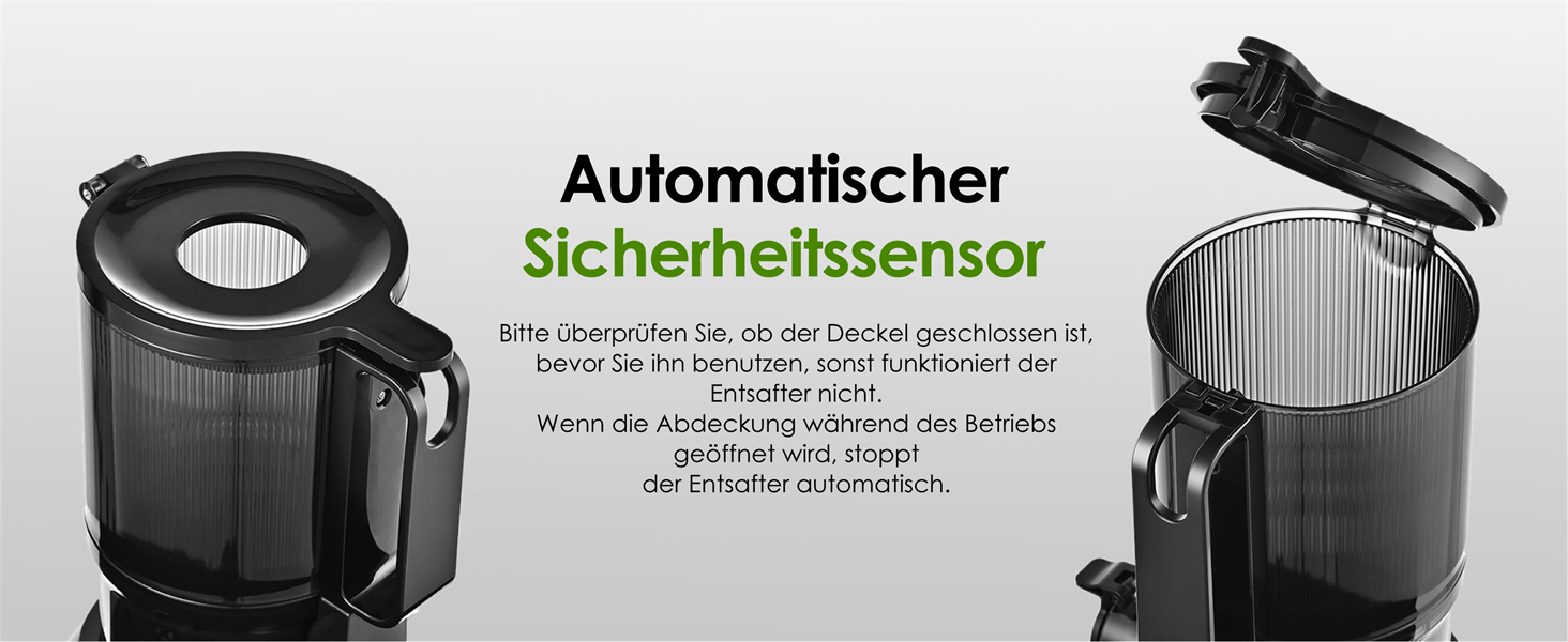 Фреш-прес Fretta: повільний соковичавник 1л, BPA-free Tritan, 200W, чорний