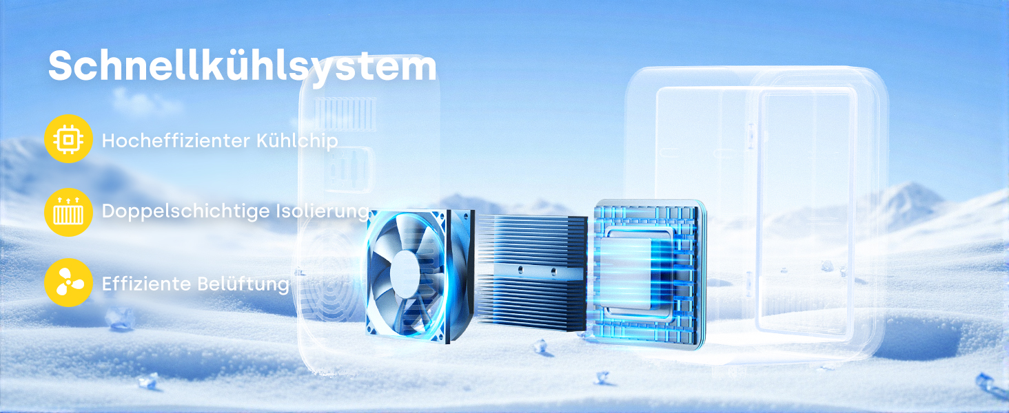 Міні-холодильник Enventor 6л (8 банок), портативний охолоджувач та підігрівач, живлення AC/DC 12V для авто, спальні, косметики та напоїв, чорний