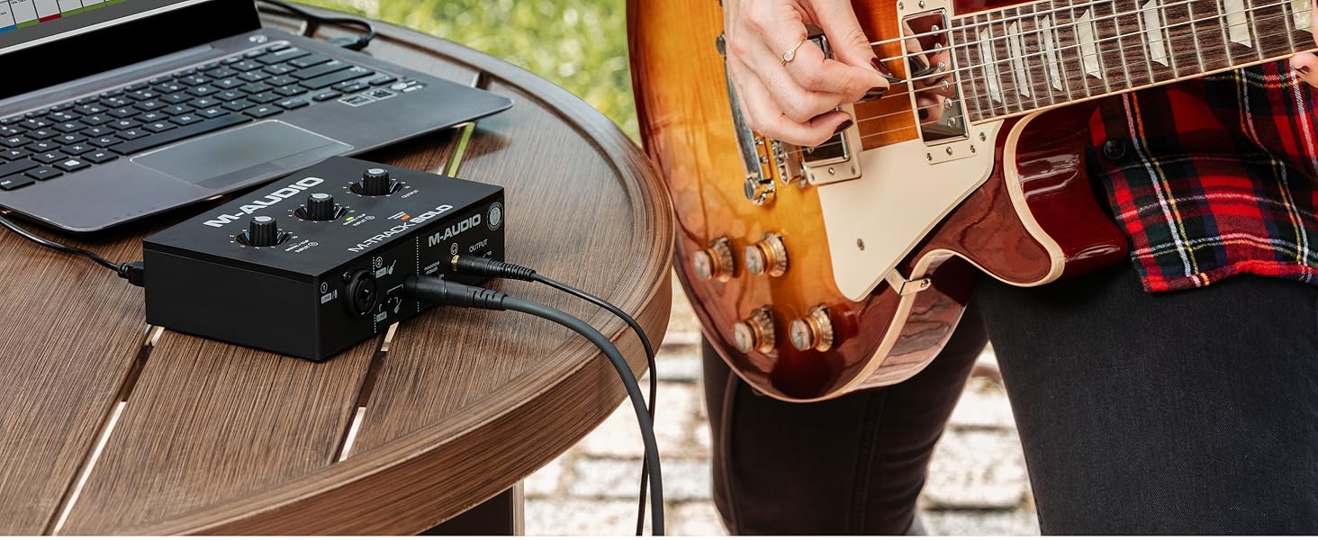 M-Audio M-Track Duo - USB аудіоінтерфейс для запису, стрімінгу та подкастингу (2 XLR/Line входи, 48kHz)