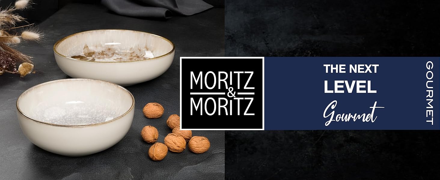 Набір посуду Moritz & Moritz BLOSSOM 24 предмети на 6 осіб - сучасний сервіз з порцеляни з квітковим дизайном, тарілки, чашки, миски та салатники