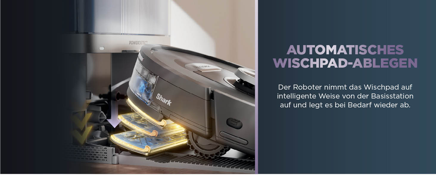 Робот-пилосос та миючий робот Shark PowerDetect RV2800ZEEU: 2-в-1, самостійне очищення, LiDAR, App-керування, чорний