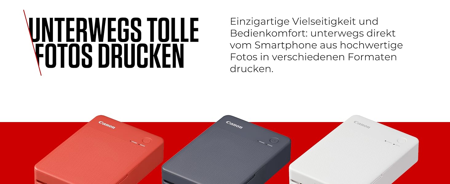 Canon Selphy QX20 – Портативний принтер для фотографій з Wi-Fi, термосублімаційний друк, USB-C зарядка, білий (без чорнил/паперу)