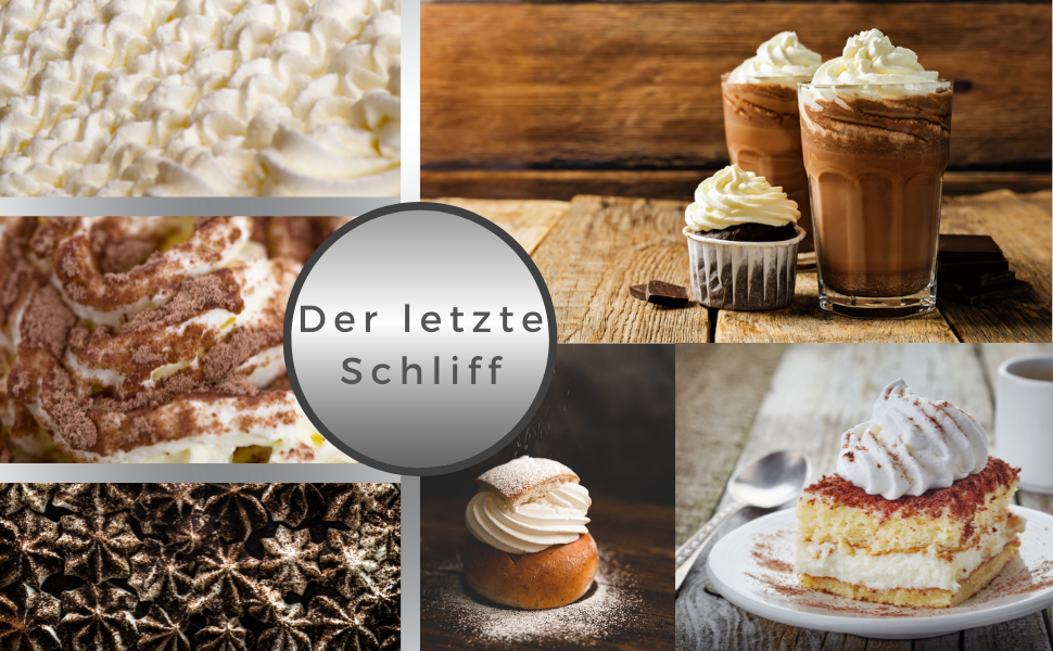 Runesol Дозатор для вершків 500 мл: професійний сифон для десертів з 3 насадками з нержавіючої сталі, алюмінієвий диспенсер для збитого вершку