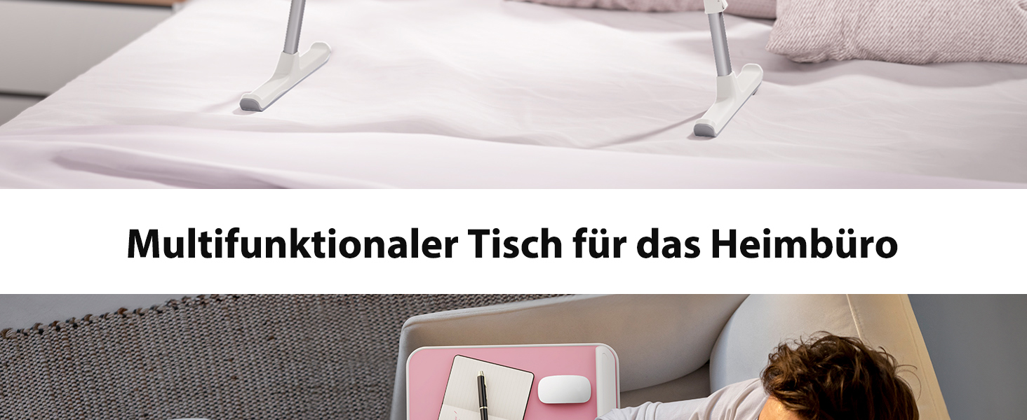 Підставка для ноутбука SAIJI, стіл для ліжка/дивану, регулювання висоти та кута нахилу, до 17