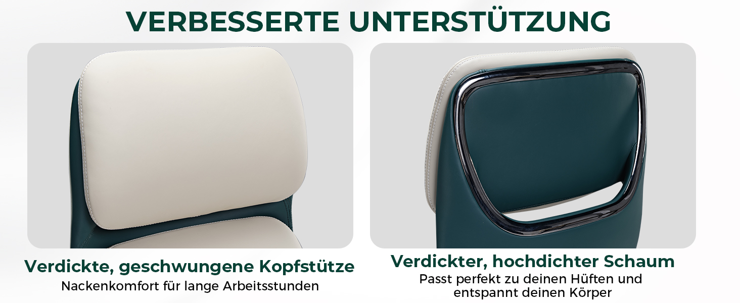 Ергономічне крісло EUREKA для офісу та дому: шкіряне, регульоване, для роботи, бізнес-крісло, дихаюче, комфортне, для керівника, білий колір