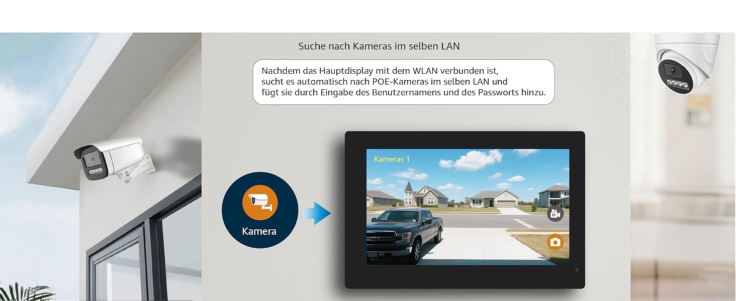 Відеодомофон WiFi з камерою та монітором 7