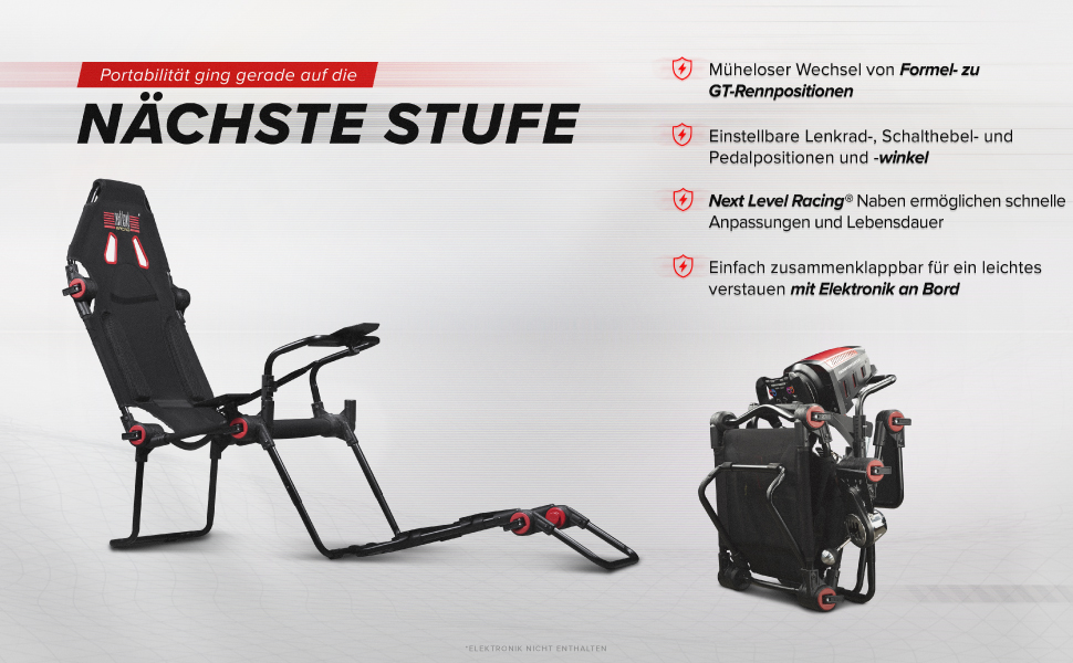 Симулятор гоночного кокпіту Next Level Racing F-GT Lite - складаний, для ігор