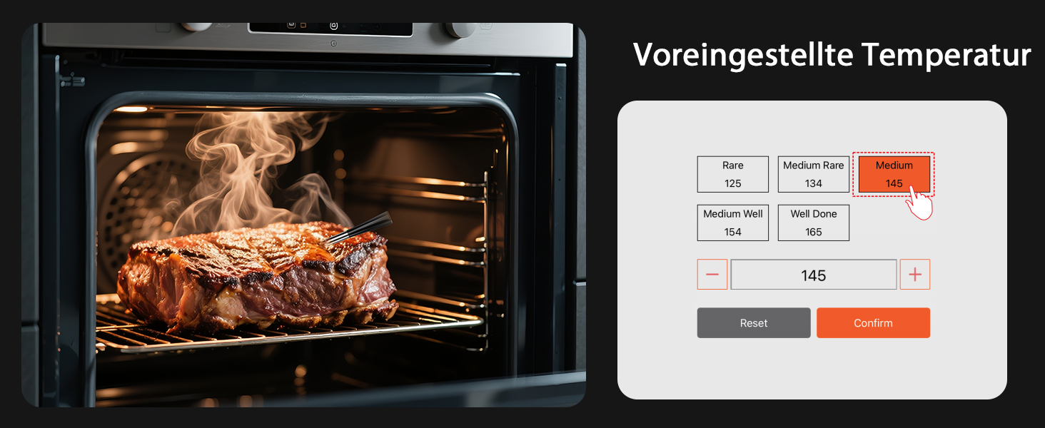 Бездротовий термометр для м'яса BlueSwan Grillthermometer з LCD дисплеєм (2 шт.), водонепроникні зонди IP67, 48 годин роботи від акумулятора, магнітна коробка, Bluetooth 150м, додаток з 9 режимами приготування, термометр для BBQ, духовки, гриля, кухні