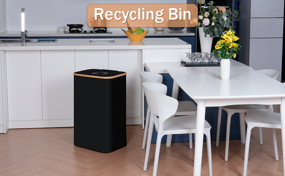 Контейнер для збору пляшок з кришкою 100л, зручне зберігання з двома ручками