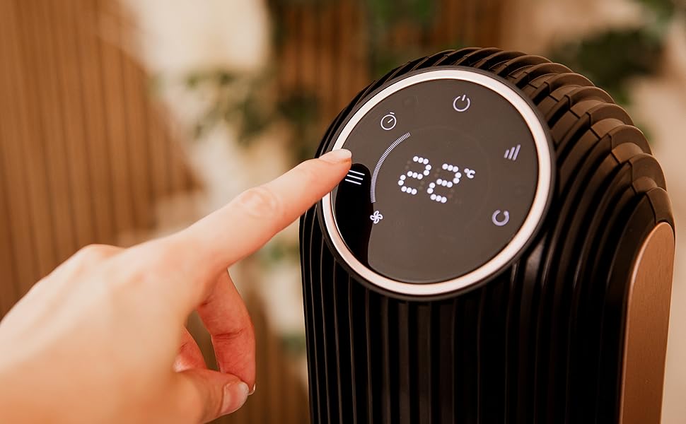 Вентилятор вежа Cecotec EnergySilence 9090 Skyline Ionic 119 см, 45 Вт, Іонізатор, LED Touch, Пульт, 3 режими, Таймер 12 год, Обертання 70°, Чорний
