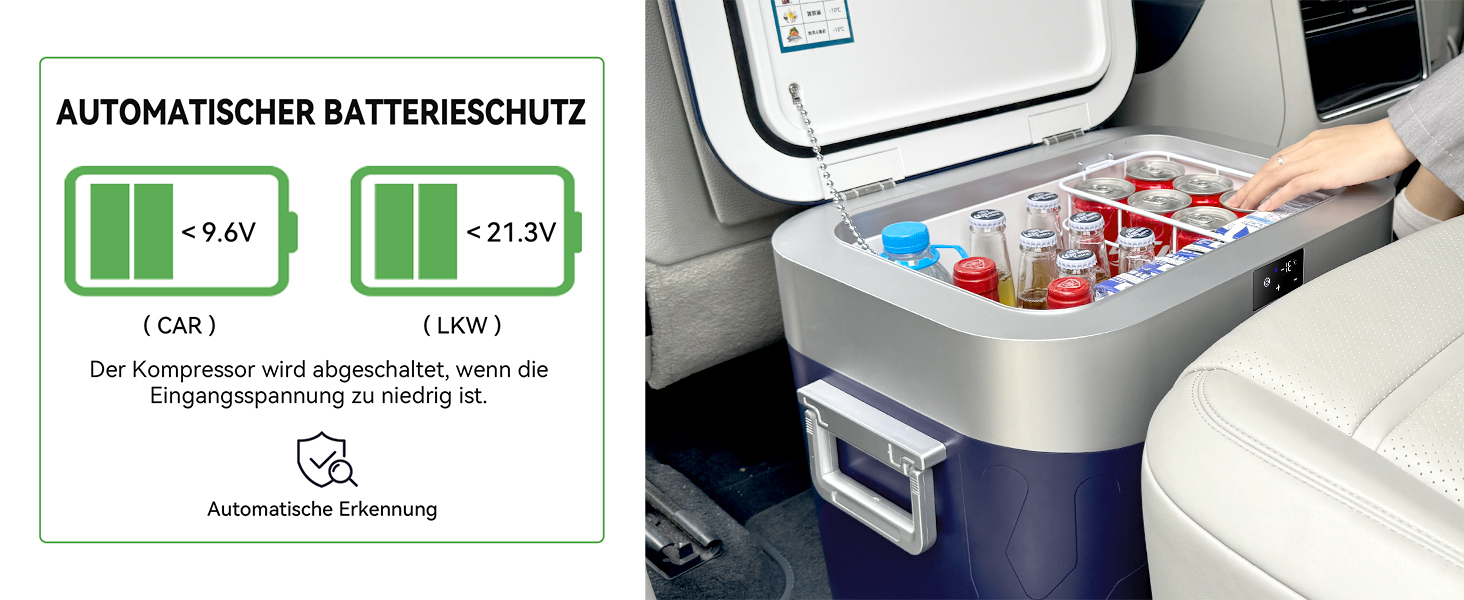 Автохолодильник BINGI 18л портативний 12/24V, 230V: термобокс для авто, кемпінгу, дому (-18°C до 15°C)
