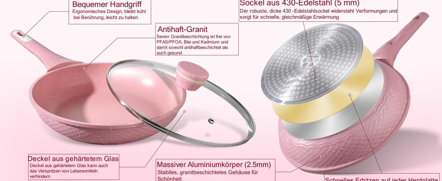 Сковорода для крепів DYGG 28 см з антипригарним покриттям з граніту. Ідеальна для приготування млинців, панкейків, доса. Зручна ручка, легкий догляд.