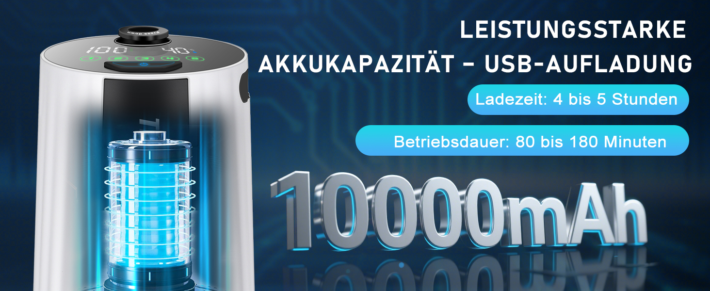 Портативна душова кабіна для кемпінгу з насосом, акумулятор 10000mAh, цифровий дисплей, для відпочинку, подорожей, миття тварин та авто (біла)