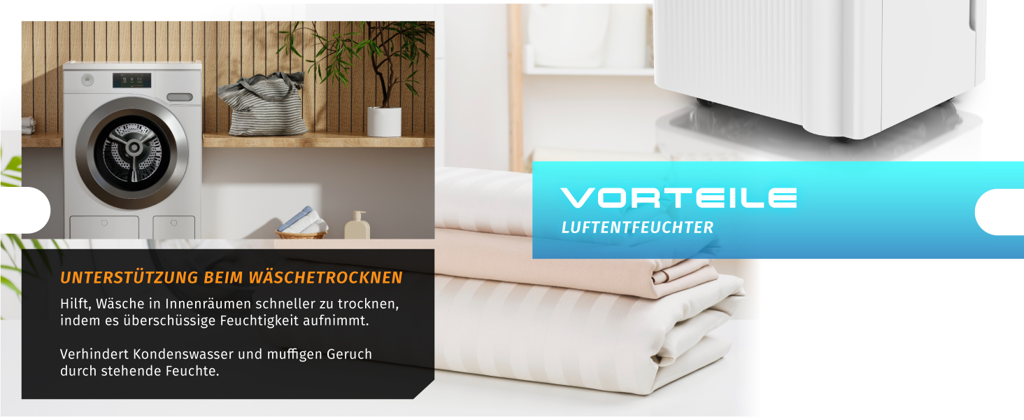 Електричний осушувач повітря Brandson з компресором, 12 літрів, Wi-Fi, з таймером, функцією відтавання, білий