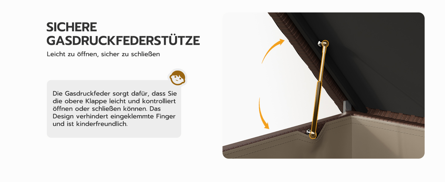 Водонепроникний садовий ящик Amopatio Gartenbox 480л з поліротангу, металевий з колесами та газліфтом для саду, балкону - коричневий