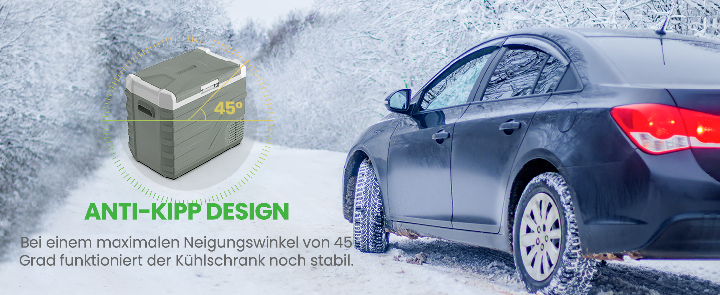 Автомобільний компресорний холодильник Alpicool 44L 12/230V для кемпінгу, риболовлі, подорожей