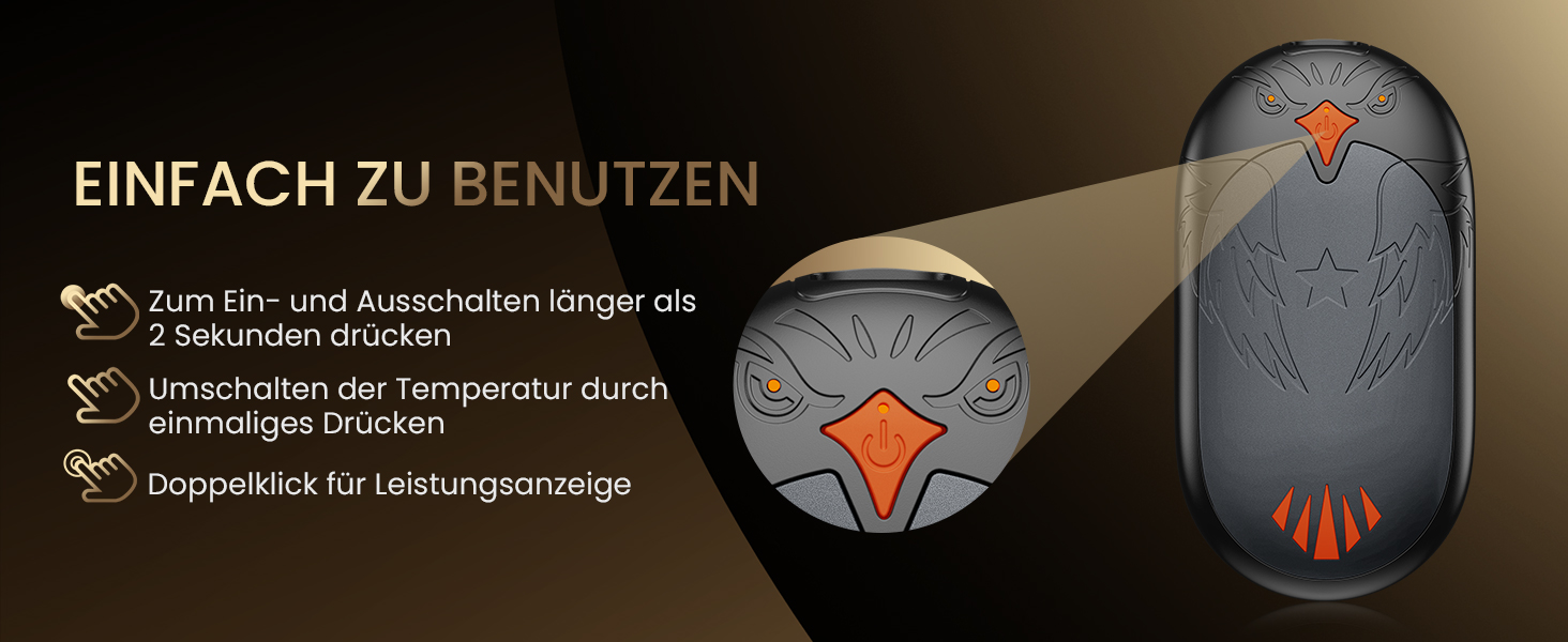 Електричні грілки для рук 2 шт. - USB, 3 режими нагріву, 24 години тепла, для активного відпочинку взимку (сірий)