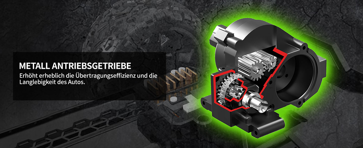 Радіокерований позашляховий електро-трак 1/10, 18 дюймів, 45+ км/год, 2 акумулятори 2600 mAh, для дорослих та дітей