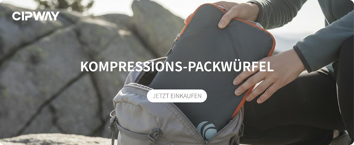 Набір компресійних органайзерів для одягу Cipway для подорожей, вакуумні пакувальні куби для валізи та рюкзака, сірий, 5 шт.