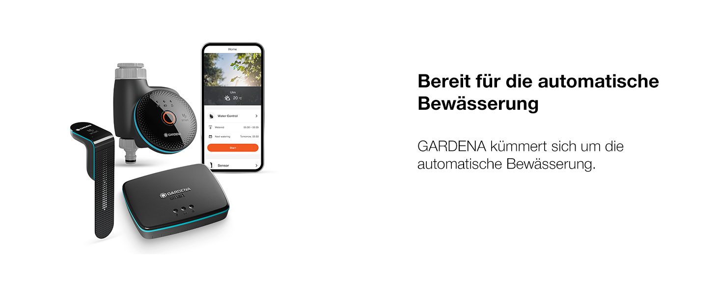 Gardena Smart Water Control 19033-20: Система автоматичного поливу з датчиком та шлюзом для розумного дому