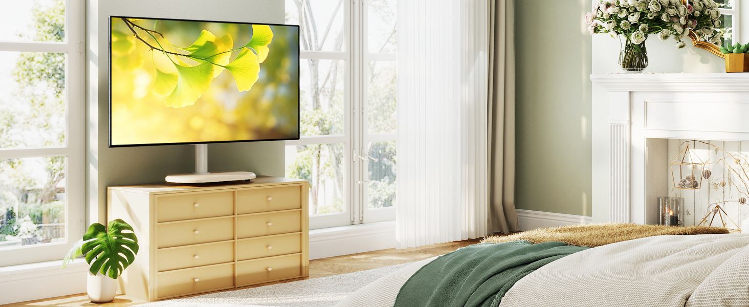 Підставка для телевізора TVON універсальна 26-60 дюймів поворотна з регулюванням висоти, навантаження до 40 кг, VESA 400x400 мм