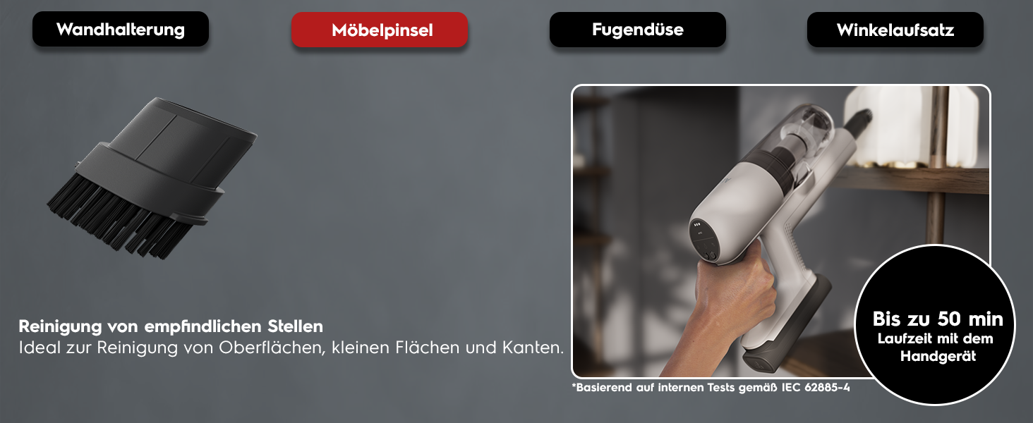 Акумуляторний пилосос AEG ÖKO AP71UB14AM: потужний, легкий (2.2 кг), ергономічний, з перероблених матеріалів, до 50 хв роботи, 120 м², 2-в-1, 5-рівнева фільтрація, для всіх поверхонь, автоматичний, сірий