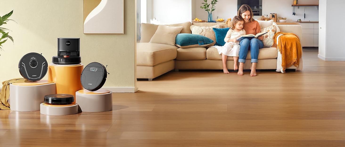 Робот-пилосос Airzeen Q10 Pro S з вологою, LiDAR-навігація, 5000Pa, для тварин, чорний