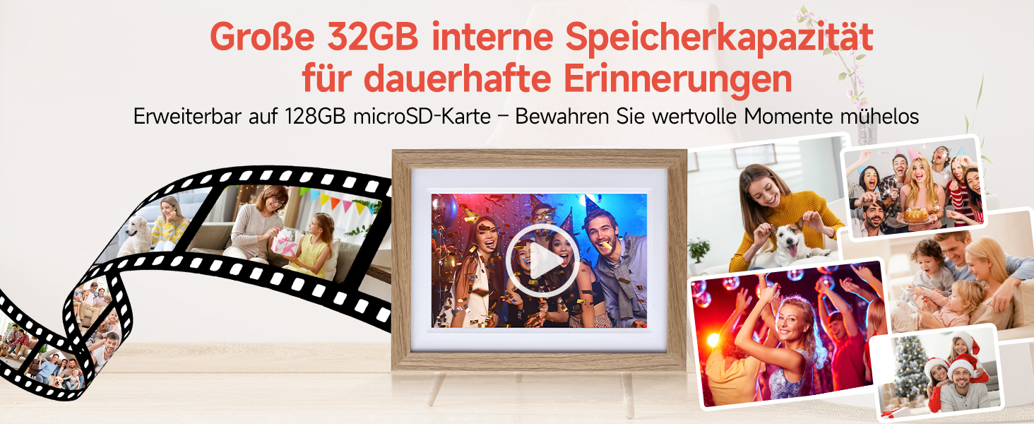 Роллеї Smart Frame WiFi 1010: Цифровий фоторубіж з Wi-Fi, 10,1