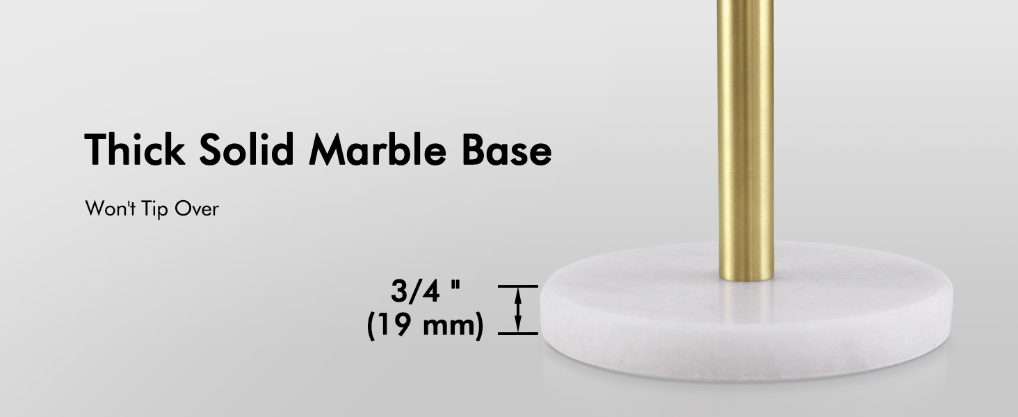 Тримач для паперових рушників KES з мармуром та нержавіючої сталі SUS304, настільний, золотого кольору, 14 см (KPH100S14B-2)