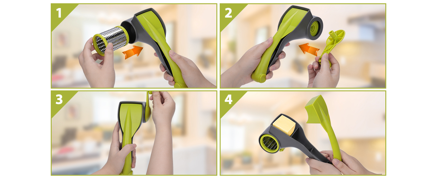 Машинка для нарізання овочів Mastertop 5-в-1: нарізувач, тертка, слайсер для овочів, фруктів та сиру