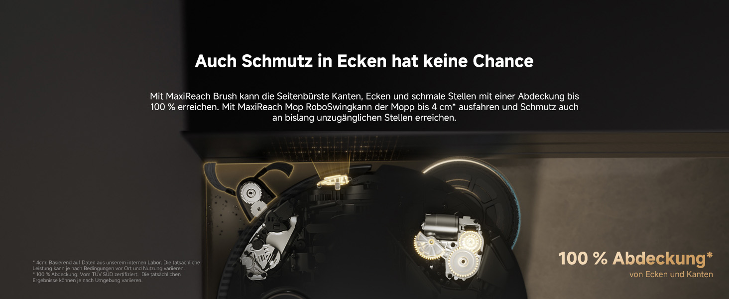 Робот-пилосос Mova V50 Ultra Complete з функцією миття, 24000 Па, подолання перешкод 6 см, навігація Liftable+RGB AI+LED, 80°C гаряча вода, 63°C самостійне сушіння, DuoSolution System, щітка Tricut (Mobius 60)