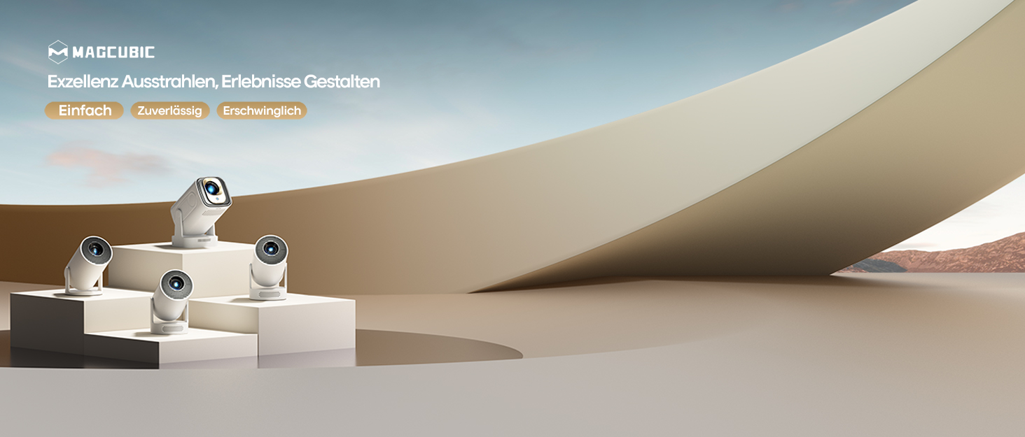 Міні проєктор Beamer 4K Android 11 Smart з автофокусом, WiFi 6, BT 5.0, Full HD 1080P, 260 ANSI, корекція трапецеїдальних спотворень, 5W динамік