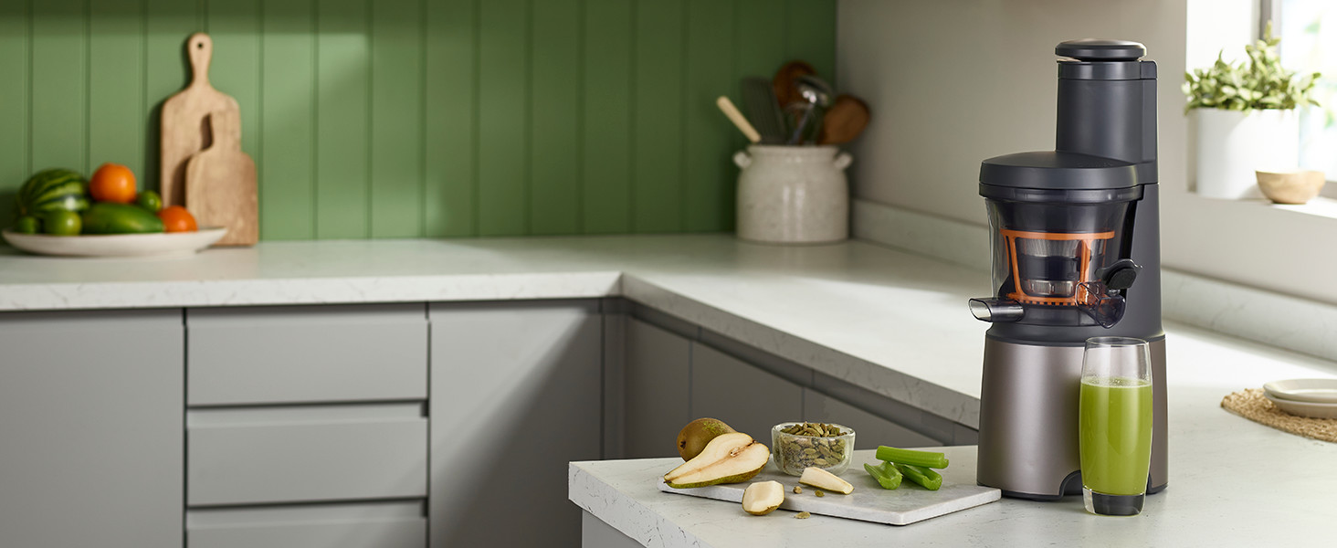 Kenwood PureJuice Pro JMP85.00SI: повільний соковитискач для свіжих соків, сріблястий