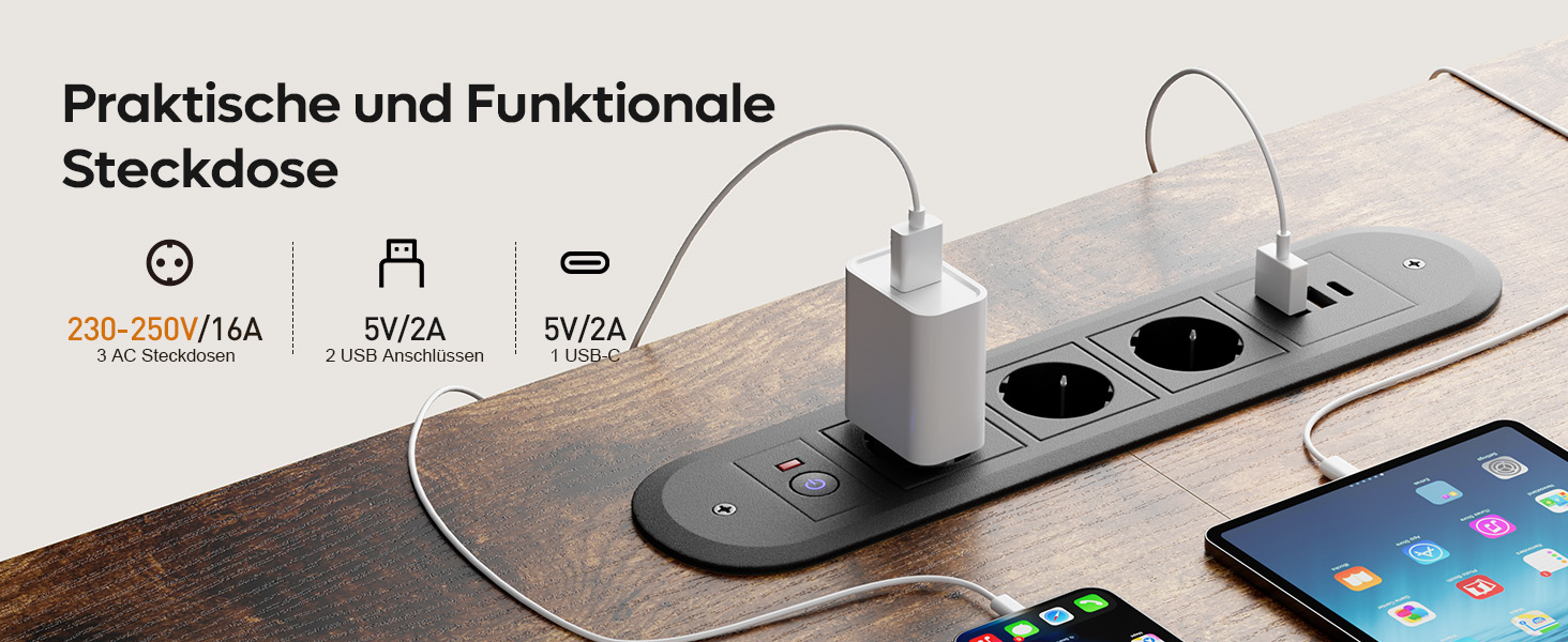 Електричний підйомний стіл HLONONE для комп'ютера з USB-портом та розеткою, регульований робочий стіл з пам'яттю на 2 режими, 160 x 80 см, Коричневий